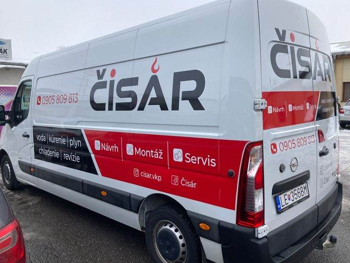Polep auta Cisár