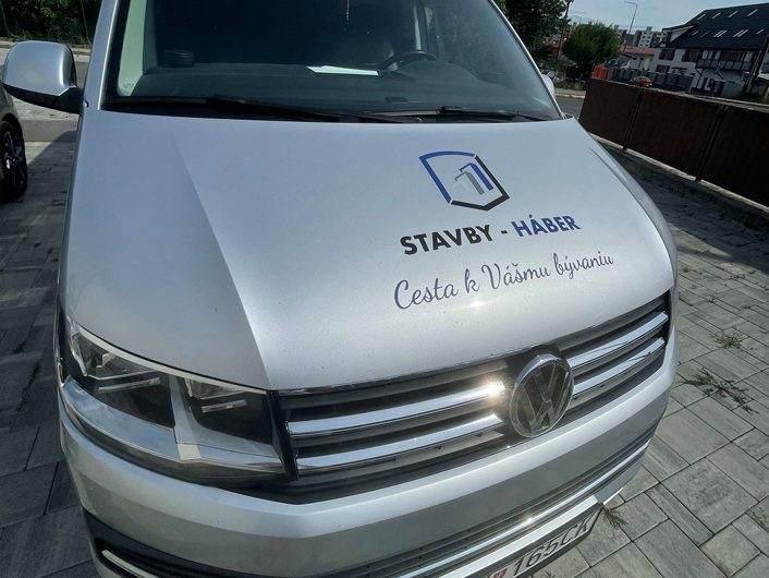 Polep auta Stavby Háber