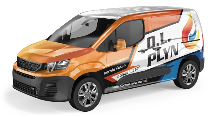 Polep dodávky D.L. Plyn
